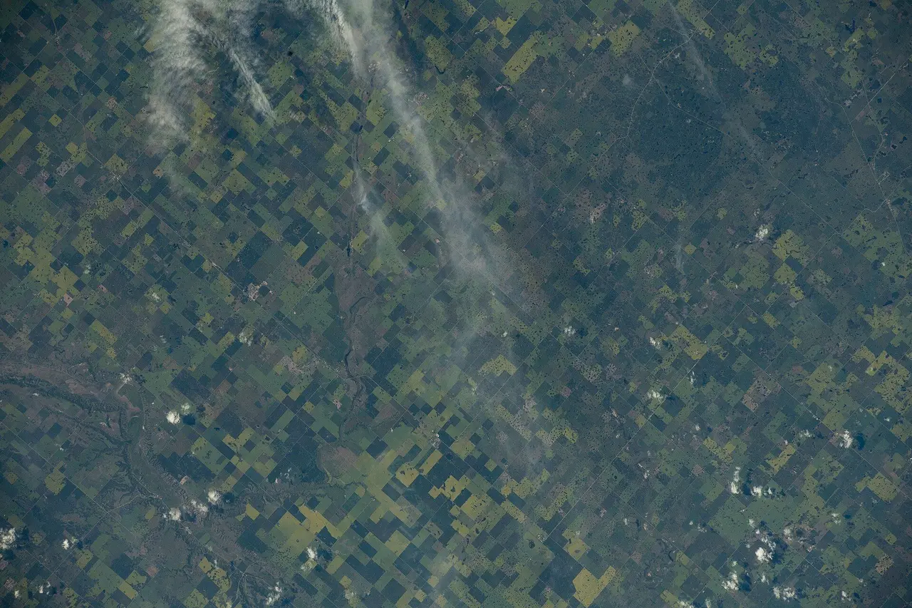 Farmland seen from the International Space Station, 2022